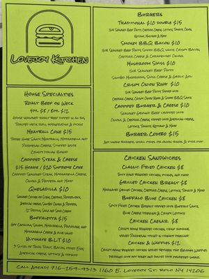 Menu photo 2 Lovejoy Kitchen Cheektowaga, NY