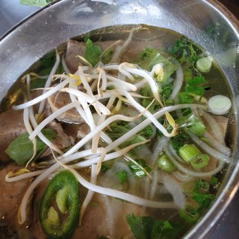 Saigon Noodle Bar - Pho beef with added condiments - Vietnamese Near Me - West Chester, Ohio