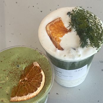 Daydrift - Strawberry yuzu and Vanilla Matcha Latte - Coffee & Tea Near Me - Costa Mesa, California Daydrift - Strawberry yuzu and Vanilla Matcha Latte - Coffee & Tea Near Me - Costa Mesa, California