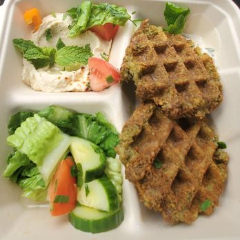 Le Souk - Montclair - Falafel Waffles!!!!! :-) - Syrian Near Me - Montclair, New Jersey