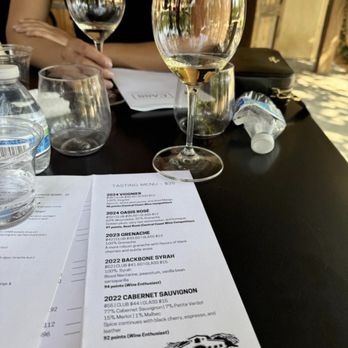 Cass Winery - Wine tasting menu - Wineries Near Me - Paso Robles, California