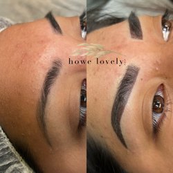 Howe Lovely - Powder brow over old permanent makeup