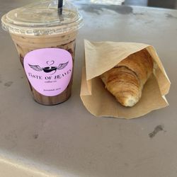 Taste Of Heaven Coffee - Spice & soul w/ a croissant.