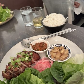 Miss Kim - Crispy duck ssam plate - Korean Near Me - Ann Arbor, Michigan Miss Kim - Crispy duck ssam plate - Korean Near Me - Ann Arbor, Michigan