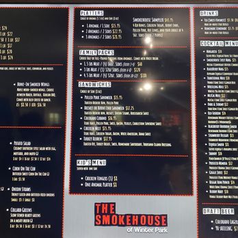 The Smokehouse BBQ - Menu 2/2 - Barbeque Near Me - Winter Park, Colorado