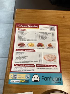 Menu photo 5 Mom's Dumpling Davis, CA