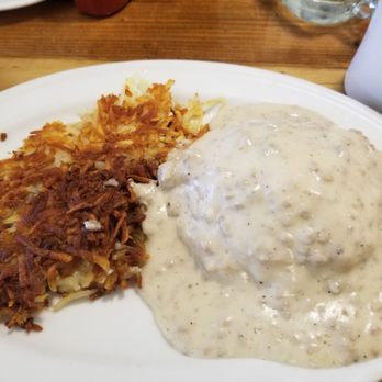 The Southern Cafe - My B&G with E (Biscuits & gravy, egg) and partially burnt hashbrowns - Southern Near Me - Roselle, Illinois The Southern Cafe - My B&G with E (Biscuits & gravy, egg) and partially burnt hashbrowns - Southern Near Me - Roselle, Illinois