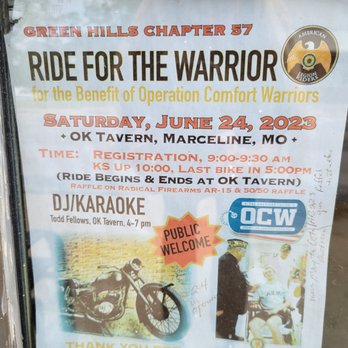 Sherry's Place - a poster for a ride for the warrior - Bars Near Me - Keytesville, Missouri Sherry's Place - a poster for a ride for the warrior - Bars Near Me - Keytesville, Missouri