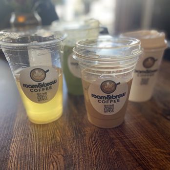 Roam & Brew Coffee - Matcha latte, hot chocolate, vanilla iced latte, mango lemonade - Coffee & Tea Near Me - Montebello, California