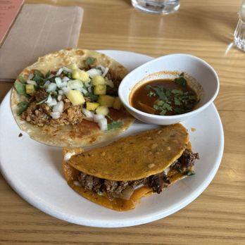 Marlo Tacos - Corn tortillas with braised beef and pork with wheat tortilla - Mexican Near Me - Edmonton, Alberta