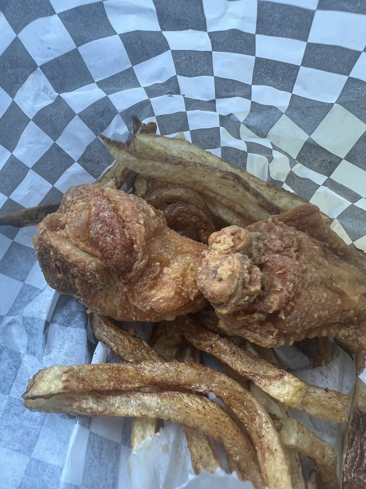 Donny's wings and Spicy Fries
