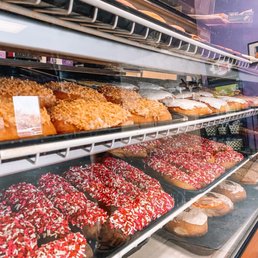 Donuts in window Donuts in window