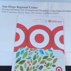 San Diego Regional Center - Thanks to SDRC Santee and our Service Coordinator, Johnny,  for the thoughtful gift for my son :).