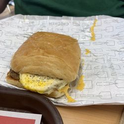 Wendy's - Sausage, Egg & Swiss Croissant Combo