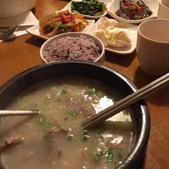 Makkal Chon - My delicious ox tail soup and side dishes. - Korean Near Me - Toronto, Ontario Makkal Chon - My delicious ox tail soup and side dishes. - Korean Near Me - Toronto, Ontario