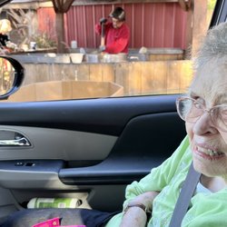 Bryden's Market - A happy 93 yr old getting freshly made caramel corn