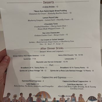 Cafe Thirty-A - Dessert menu - Seafood Near Me - Santa Rosa Beach, Florida