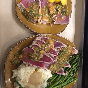 Urban Plates - Albacore plate prepared so beautifully  by Chef Gio - New American Near Me - Brea, California