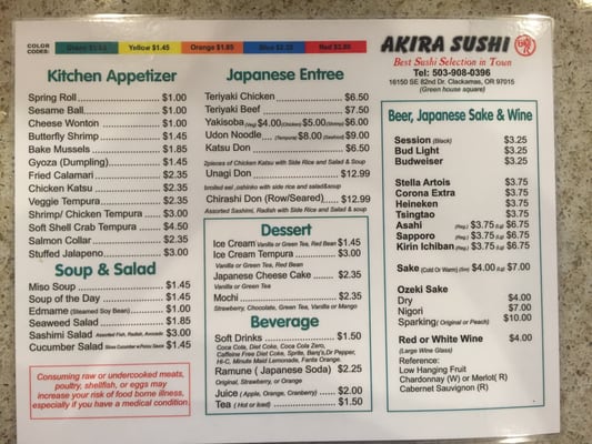 Menu photo 7 Akira Sushi Clackamas, OR Menu photo 7 Akira Sushi Clackamas, OR