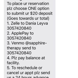 The text from Lucy with UNCLEAR booking instructions The text from Lucy with UNCLEAR booking instructions
