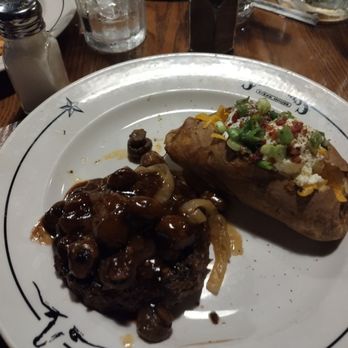 Saltgrass Steak House - Chopped Steak with Cognac Sauce - Steakhouses Near Me - Round Rock, Texas Saltgrass Steak House - Chopped Steak with Cognac Sauce - Steakhouses Near Me - Round Rock, Texas