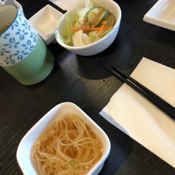 MiKi Sushi - Salad and crunch noodle soup - Sushi Bars Near Me - Markham, Ontario