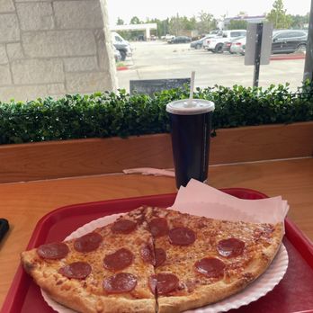 New York Grand Pizza - 2 Pepperoni slices with a drink - Pizza Near Me - Humble, Texas New York Grand Pizza - 2 Pepperoni slices with a drink - Pizza Near Me - Humble, Texas