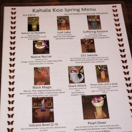 Spring Menu Spring Menu
