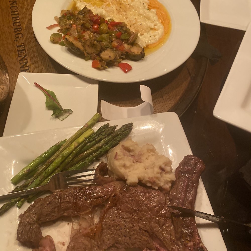 Bricks & Barrels - 45$ rib eye. Looks like flank steak from Golden Corral. - Seafood Near Me - Charleston, West Virginia Bricks & Barrels - 45$ rib eye. Looks like flank steak from Golden Corral. - Seafood Near Me - Charleston, West Virginia
