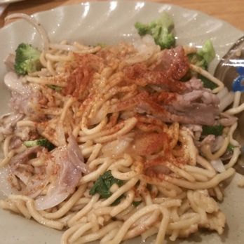 Gobi Mongolian Grill - Chicken, pork, noodles, broccoli, paprika, and garlic sauce - Mongolian Near Me - Pleasanton, California