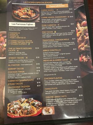 Menu photo 5 La Cocina de Mama Estes Park, CO