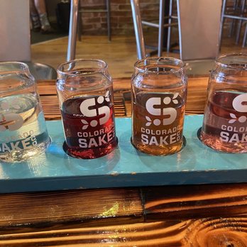 Colorado Sake - Sake flight! - Breweries Near Me - Denver, Colorado