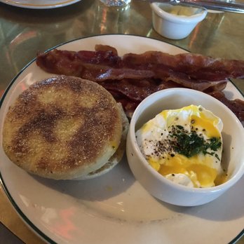 June's - English Muffin, Side of Bacon, side of POACHED eggs - simple and very tasty. - Breakfast & Brunch Near Me - Austin, Texas June's - English Muffin, Side of Bacon, side of POACHED eggs - simple and very tasty. - Breakfast & Brunch Near Me - Austin, Texas