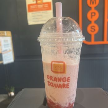 Orange Square - Strawberry snow - Asian Fusion Near Me - Milpitas, California