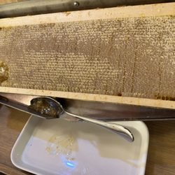 Pullman - Honey comb on the breakfast buffet.