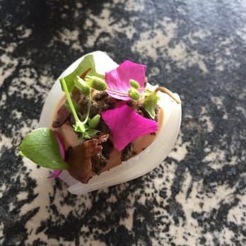 Amass Restaurant - First course: chicken liver mousse with onion - Scandinavian Near Me - Copenhagen, 84