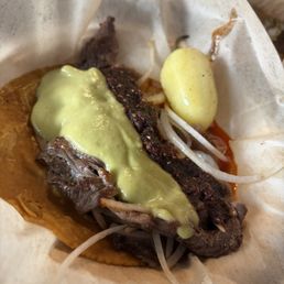 Rib eye taco