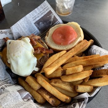 One Twenty Three Burger House - Farmer joe burger and look at those fries! - Burgers Near Me - Saint Augustine, Florida