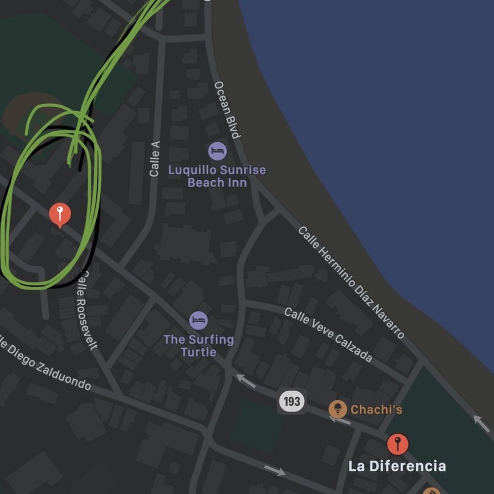 I THINK the one I went to today on Aug 10, 2021 is about 500 feet away from The Surfing Turtle (on the same street). I THINK the one I went to today on Aug 10, 2021 is about 500 feet away from The Surfing Turtle (on the same street).