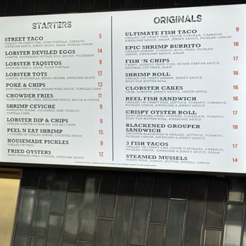 Slapfish - Menu 1/26 - Seafood Near Me - Carmel, Indiana