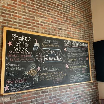 South Philly Cheesesteaks - Chalkboard with shakes and specials - American Near Me - Bradenton, Florida South Philly Cheesesteaks - Chalkboard with shakes and specials - American Near Me - Bradenton, Florida