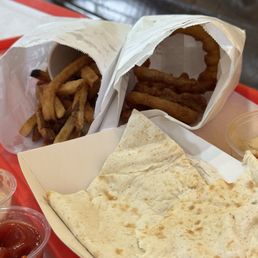 Half Fries and Half Onion Rings