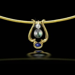 John Wallick Jewelers - Black Pearl Necklace