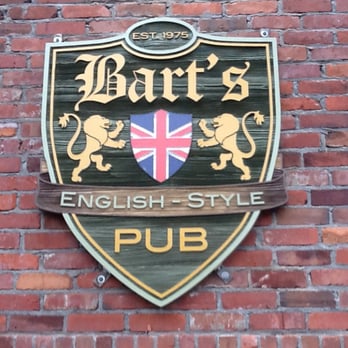 Bartholomews Pub - Sign on the wall outside. - Pubs Near Me - Victoria, British Columbia Bartholomews Pub - Sign on the wall outside. - Pubs Near Me - Victoria, British Columbia