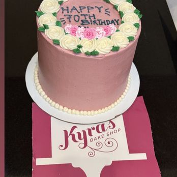 Kyra's Bake Shop - Raspberry Creme Cake- 6 inch- Serving 10 - Bakeries Near Me - Lake Oswego, Oregon