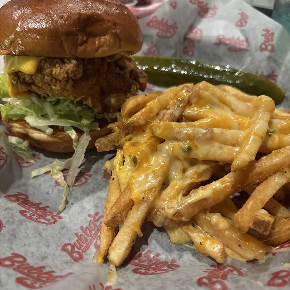 Bubba's 33 - Crispy chicken sandwich & cheese fries - Pizza Near Me - Chesapeake, Virginia Bubba's 33 - Crispy chicken sandwich & cheese fries - Pizza Near Me - Chesapeake, Virginia
