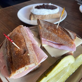 Lodge Bread - jammon and cheese and mustard on baguette - Bakeries Near Me - Beverly Hills, California
