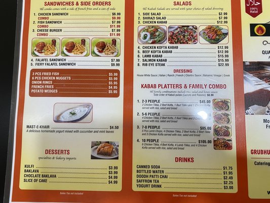 Menu photo 3 Afghan Kabab House Carnegie, PA