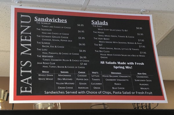 Menu photo 3 Java Road Cafe Fayetteville, TN
