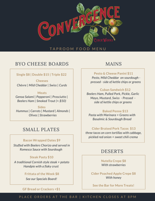 Menu photo 2 Convergence CiderWorks Decorah, IA